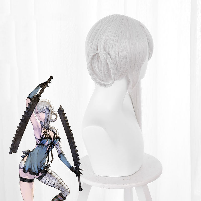 NIER Replicant Gestalt Kaine Silver Cosplay Wig