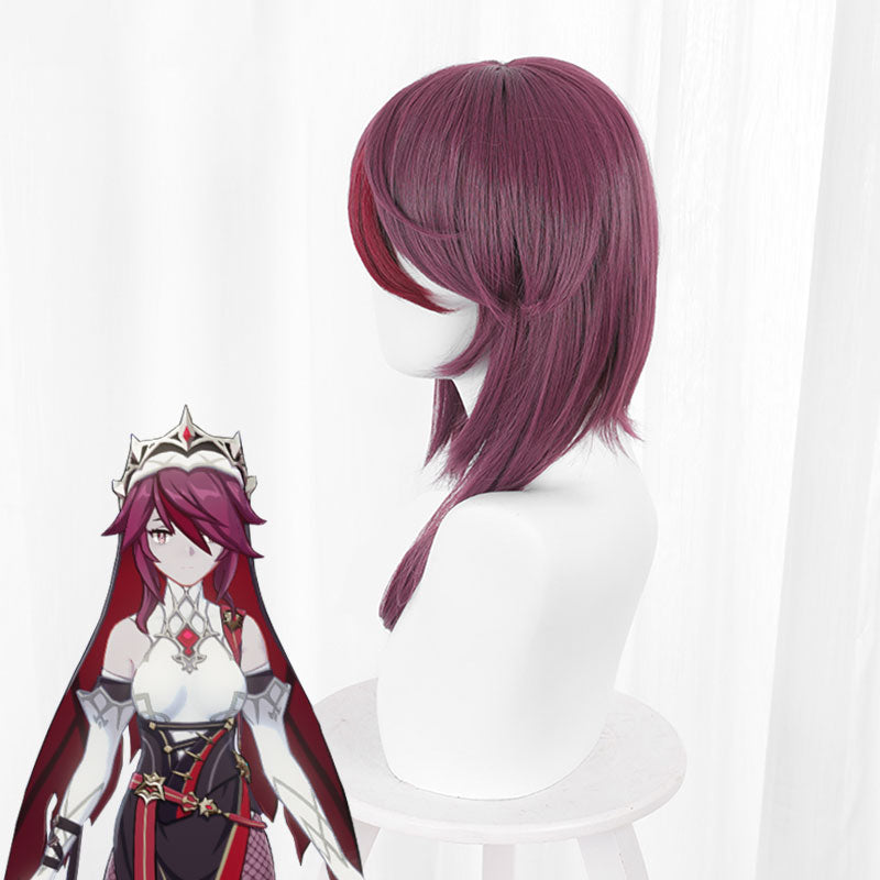 Genshin Impact Rosaria Purple Cosplay Wig