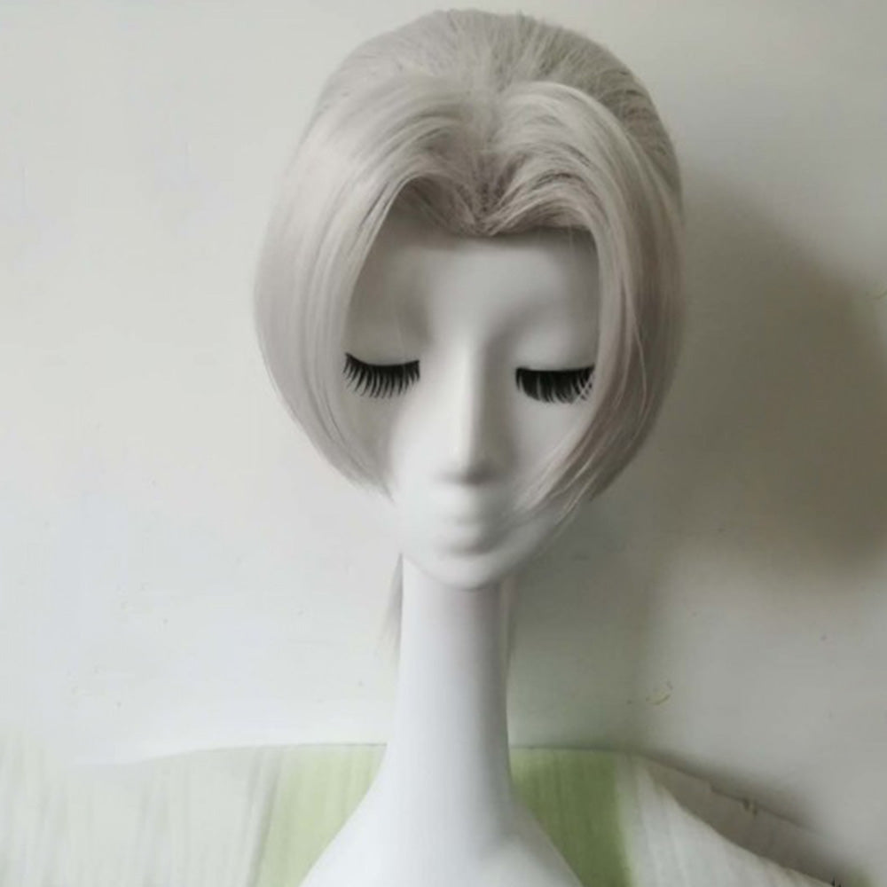 Kabuto Yakushi from Naruto Halloween Silver Cosplay Wig