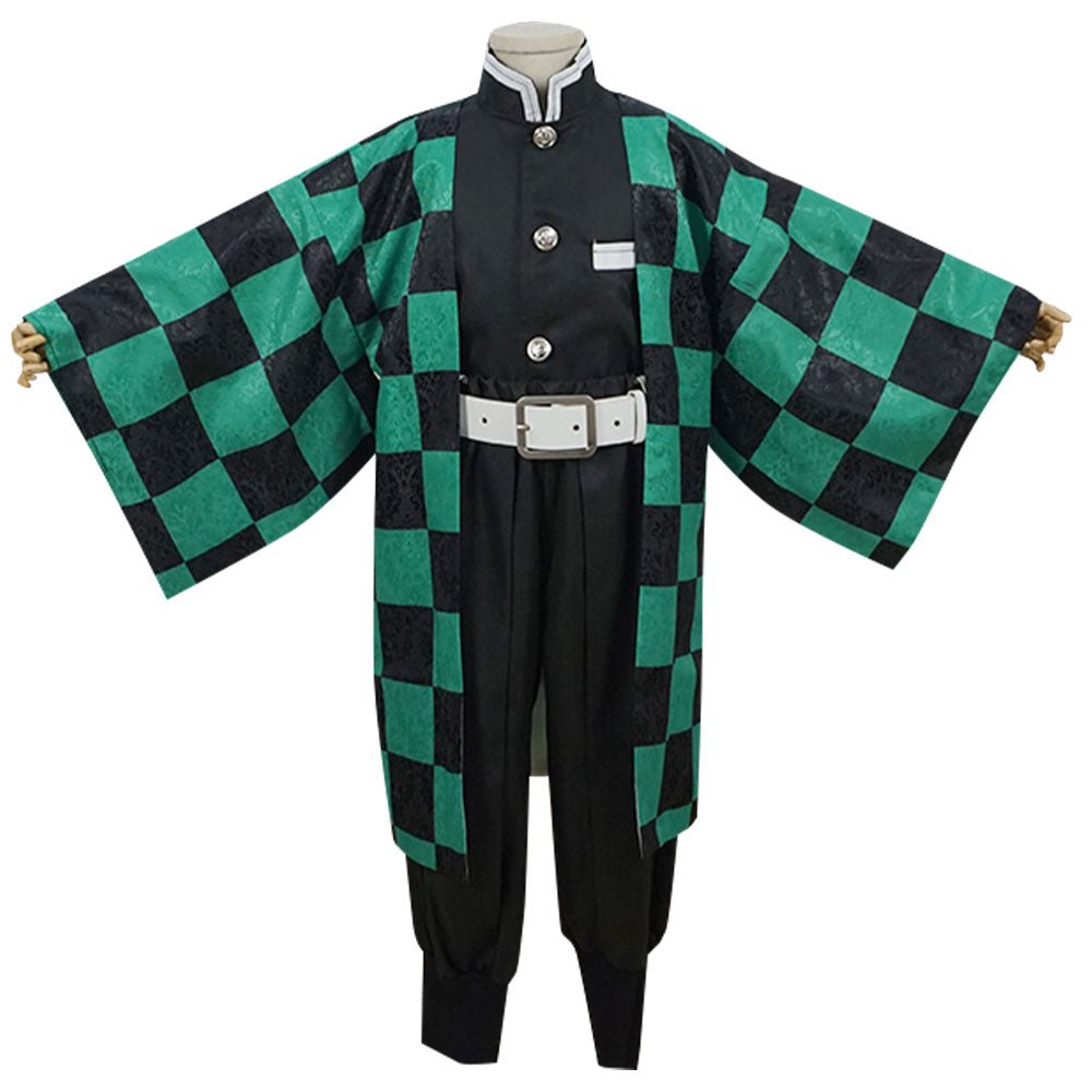 Kids Size Demon Slayer: Kimetsu No Yaiba Kamado Tanjirou Cosplay Costume