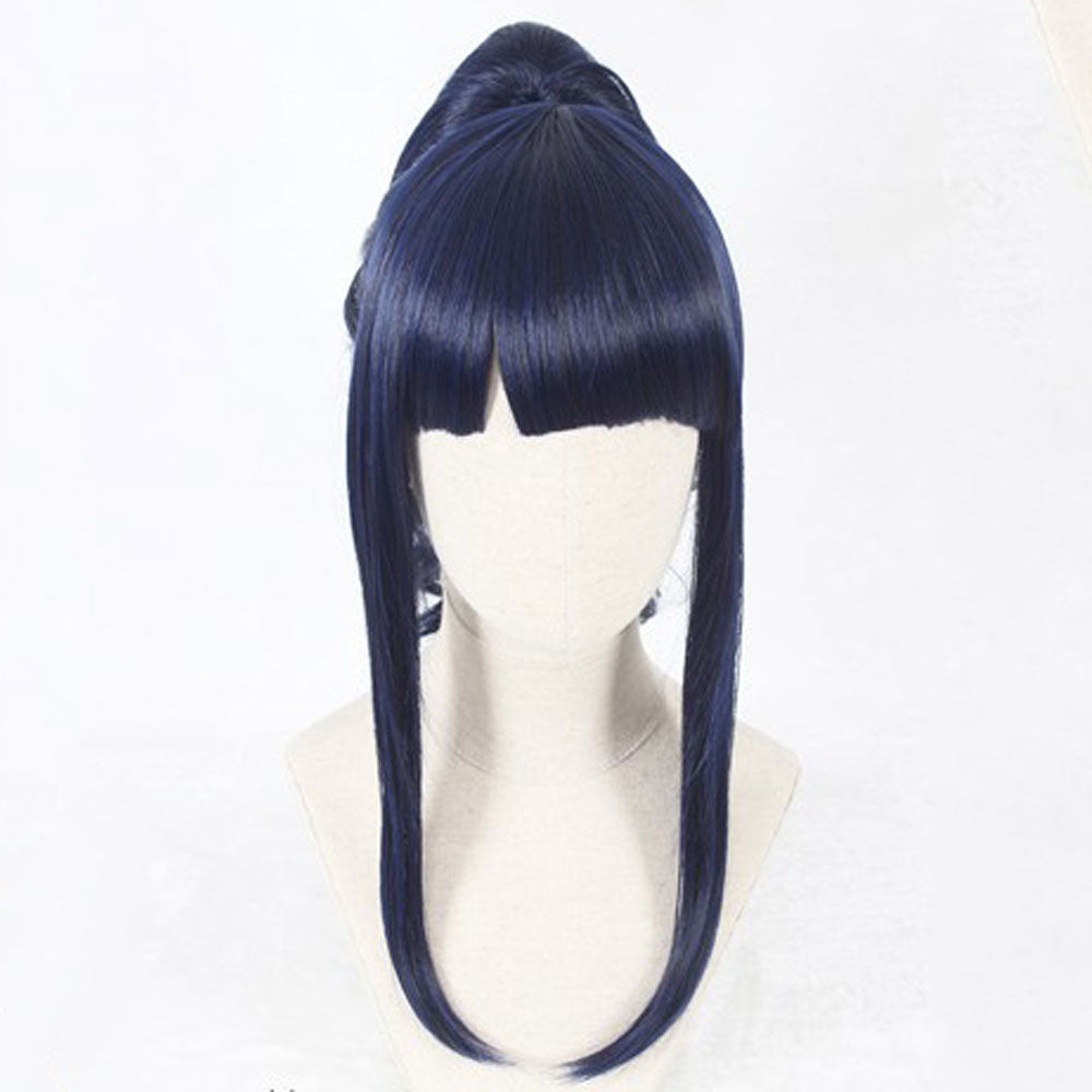 Hinata Hyuga Wedding Dress from Naruto Halloween Blue Cosplay Wig