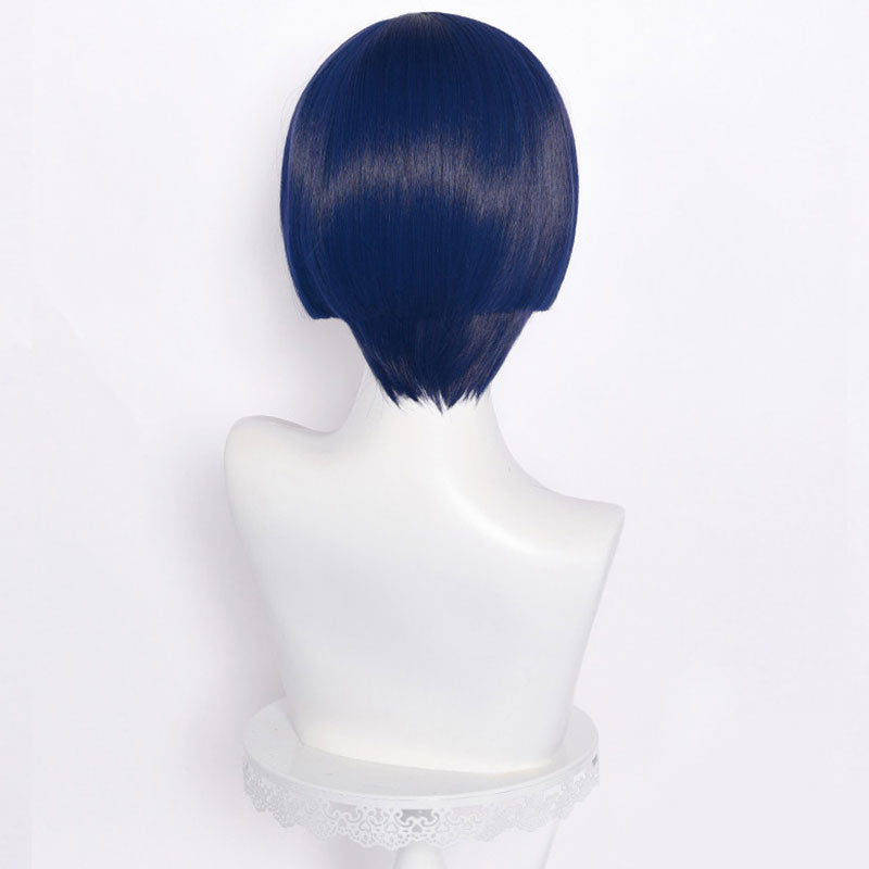 Genshin Impact Scaramouche Blue Cosplay Wig
