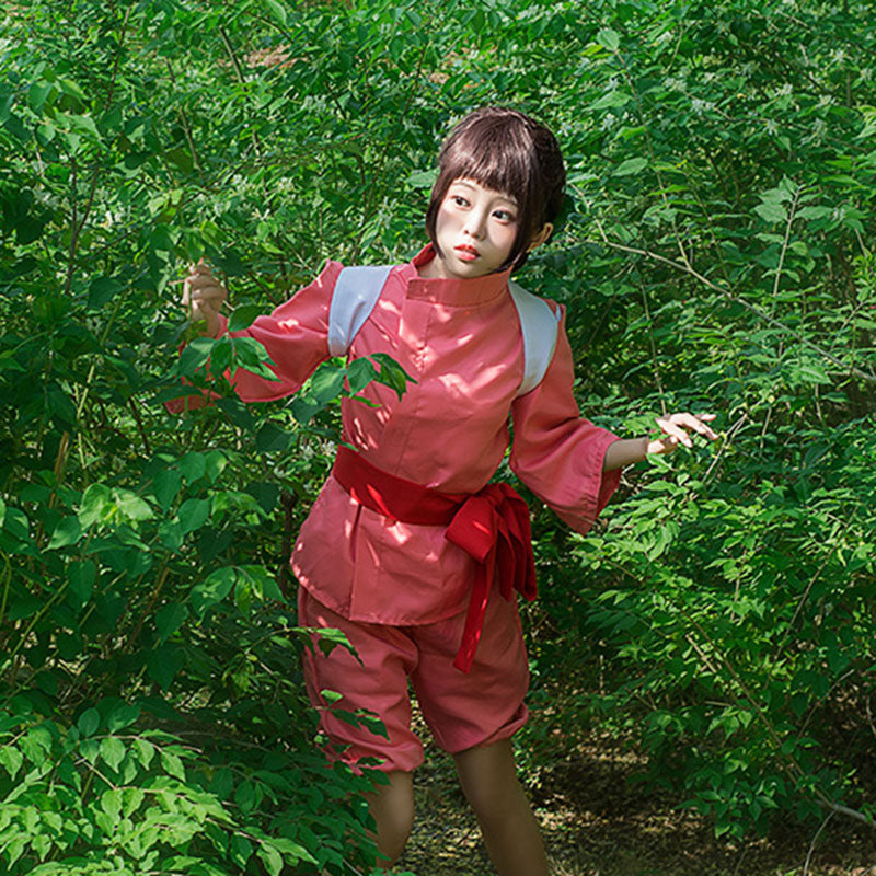 Hayao Miyazaki Sen to Chihiro no Kamikakushi Spirited Away Ogino Chihiro Halloween Cosplay Costume