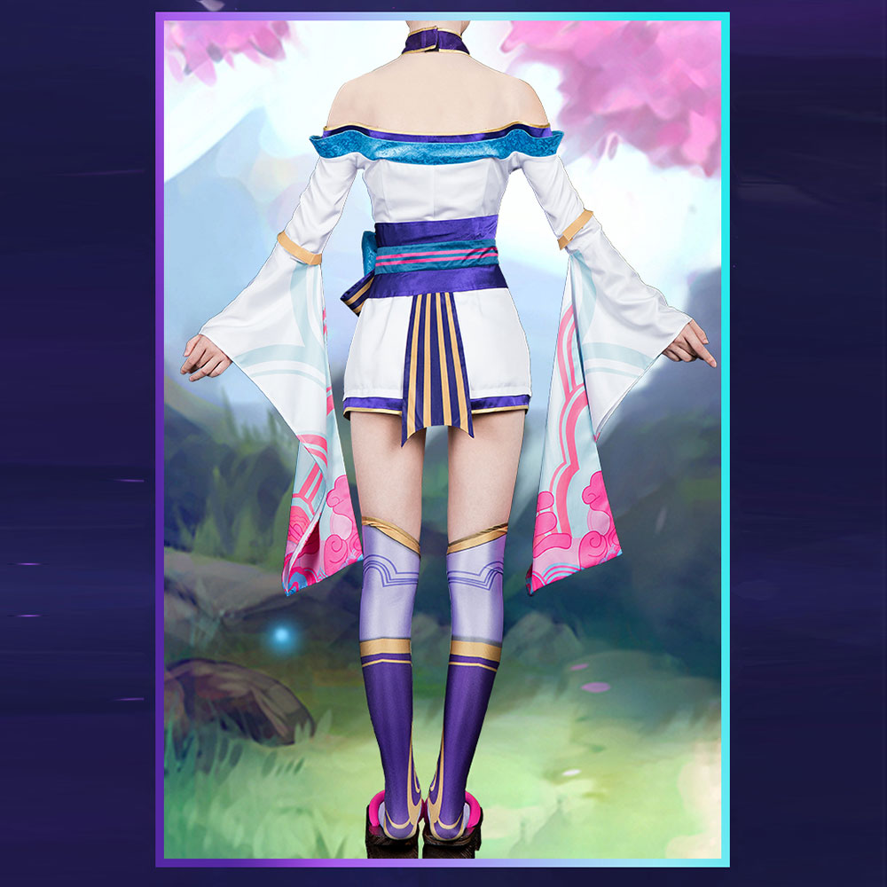 League of Legends LOL Spirit Blossom Ahri Halloween Cosplay Costume