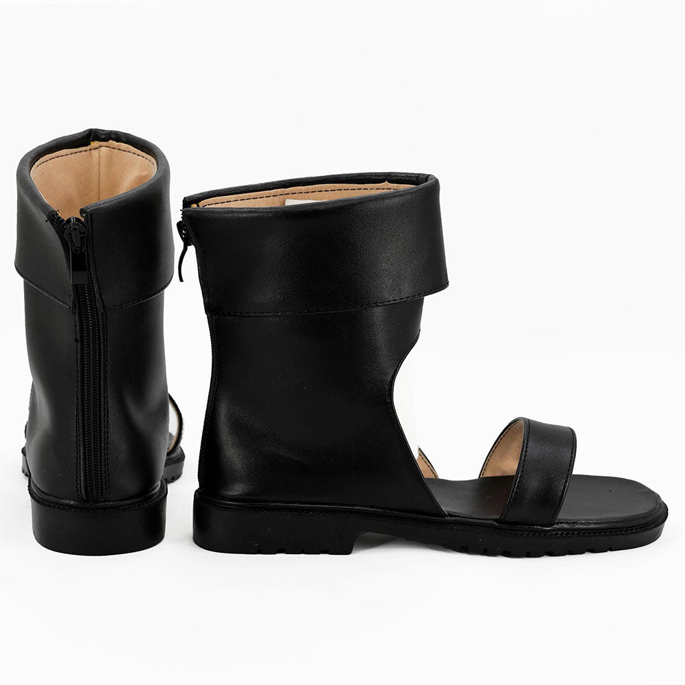 Temari from Naruto Halloween Black Cosplay Shoes