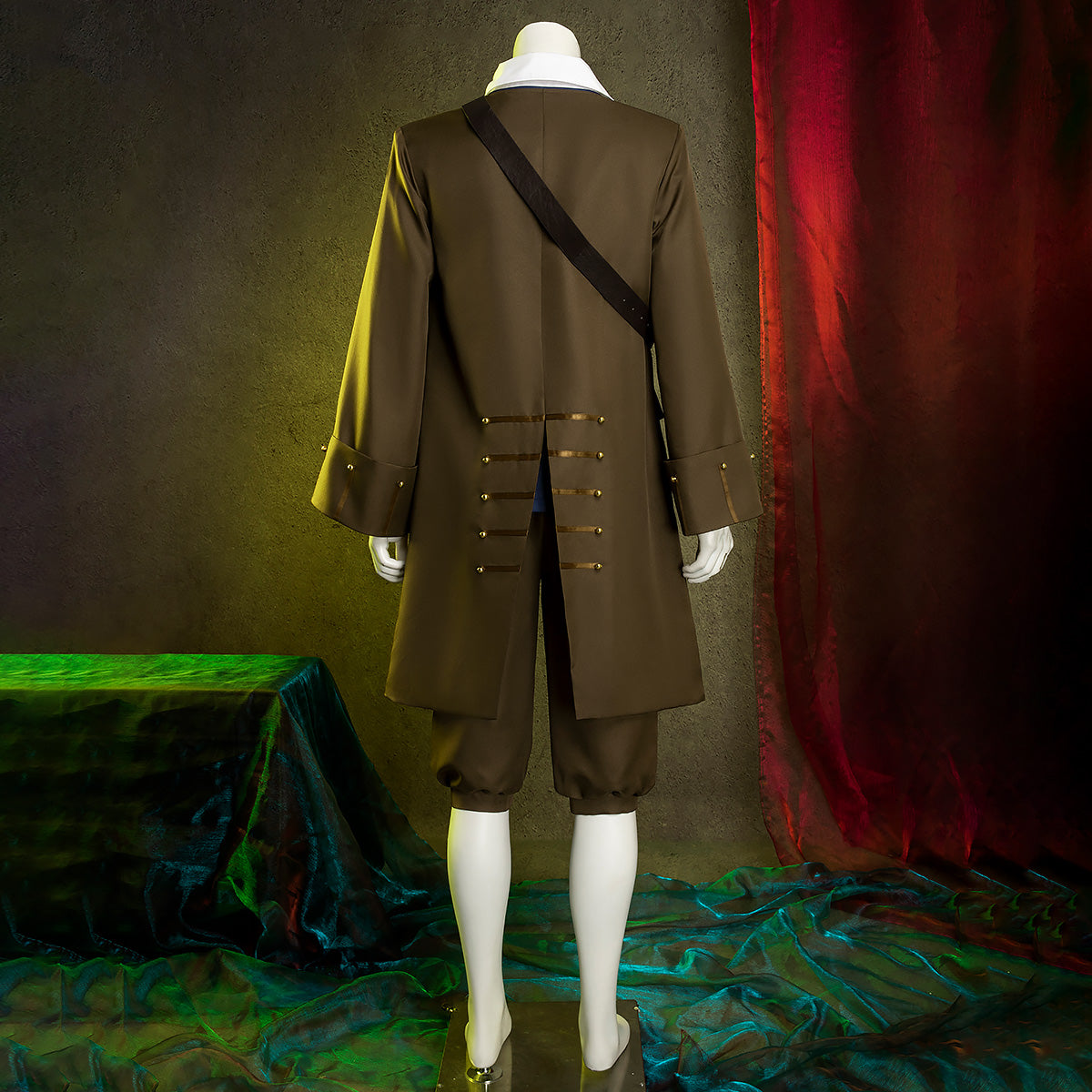 [in stock]Pirates of the Caribbean Jack Sparrow Halloween Cosplay Costume