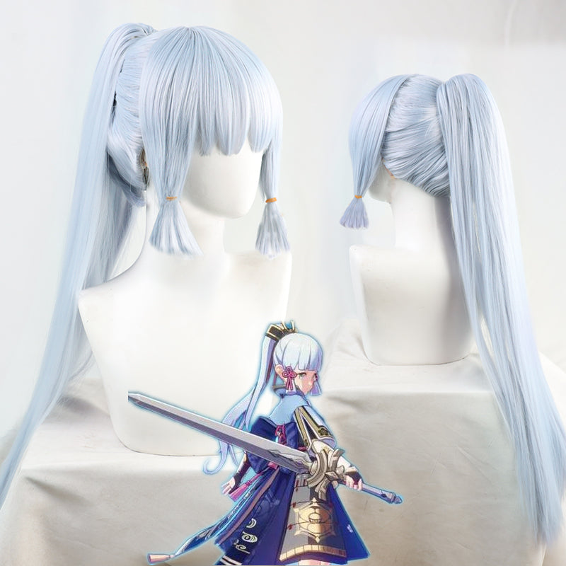 Genshin Impact Ayaka Blue Cosplay Wig