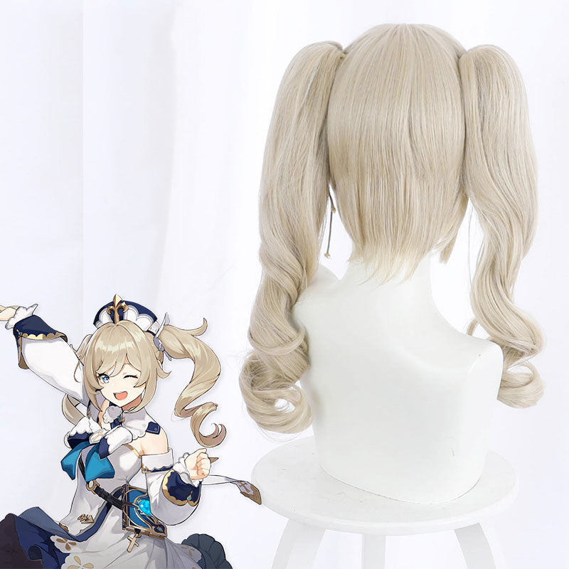 Genshin Impact Barbara Golden Cosplay Wig