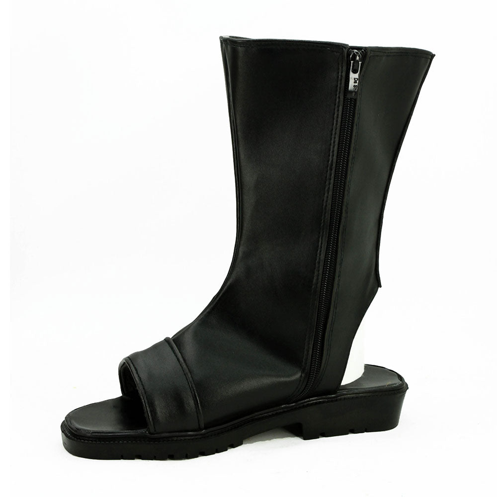 Sasuke Uchiha from Naruto Boruto Halloween Black Shoes Cosplay Boots