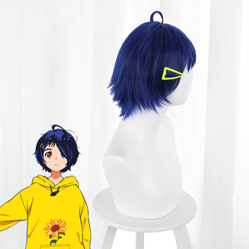 Wonder Egg Priority Ai Ohto Blue Cosplay Wig