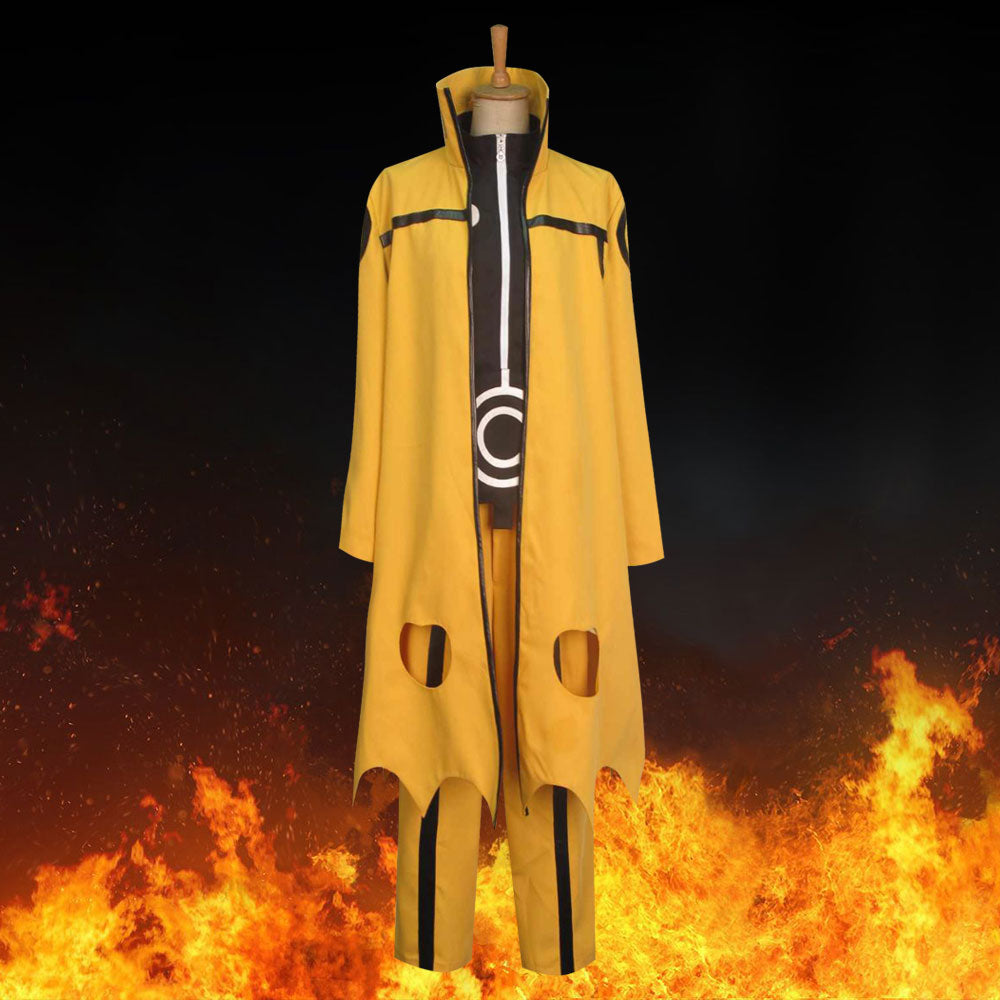 Uzumaki Naruto Nine-Tails Bijuu Mode from Naruto Halloween Cosplay Costume