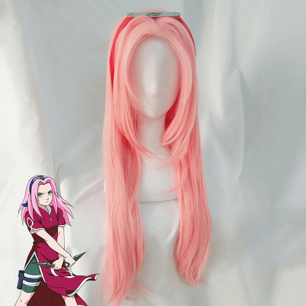 Sakura Haruno from Naruto Halloween Pink Cosplay Wig