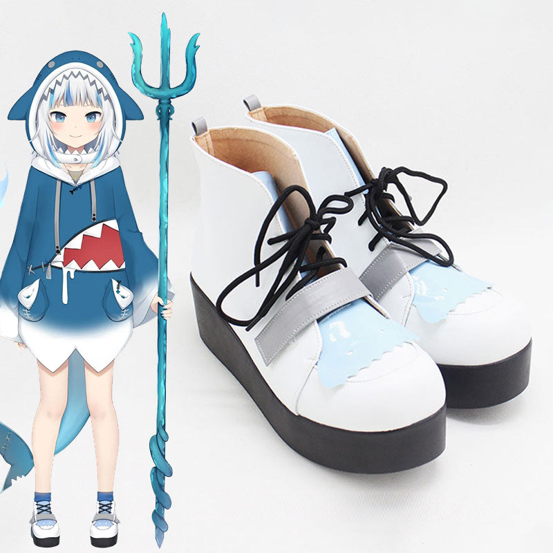 Holdlive Virtual YouTuber Gawr Gura White Cosplay Shoes