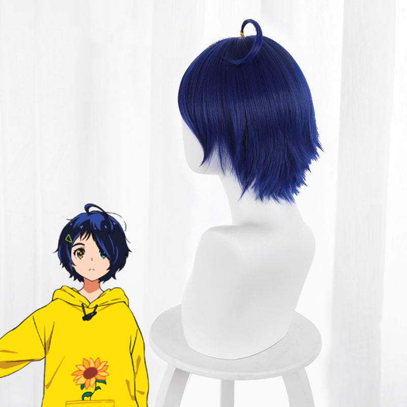 Wonder Egg Priority Ai Ohto Blue Cosplay Wig