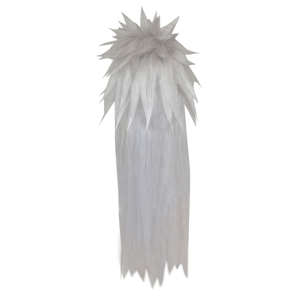 Shippuuden Jiraiya from Naruto Halloween Silver Grey Cosplay Wig