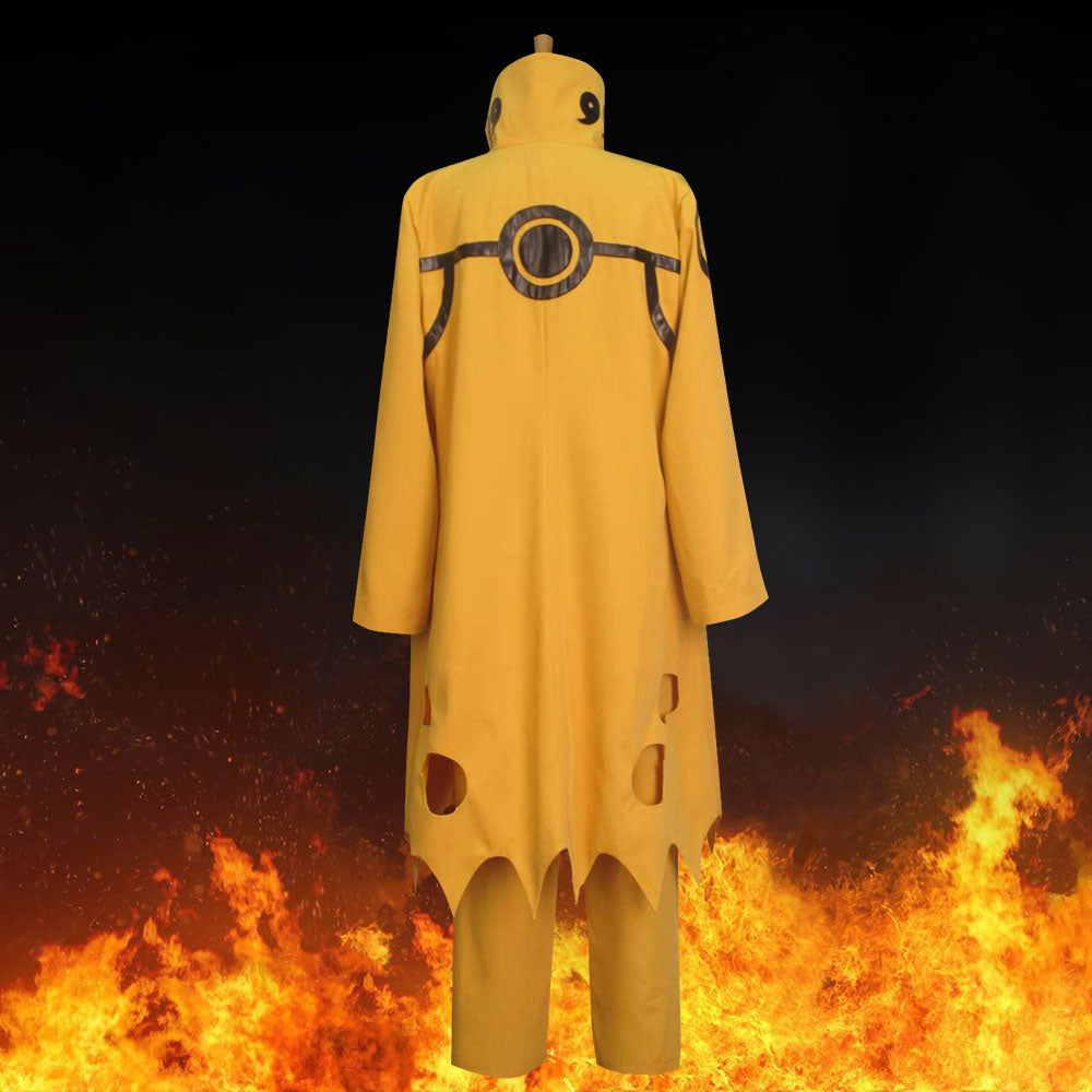 Uzumaki Naruto Nine-Tails Bijuu Mode from Naruto Halloween Cosplay Costume