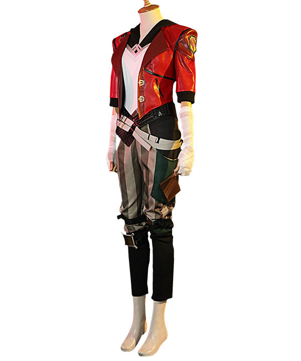 League of Legends LOL Arcane Vi Leather Version Game Cosplay Costume