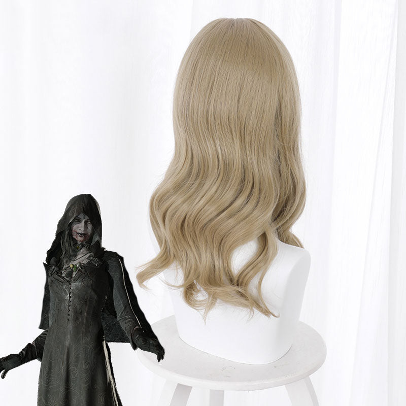 Resident Evil 8 Village Vampire Daughters Bela Daniela Cassandra Dimitrescu Golden Cosplay Wig