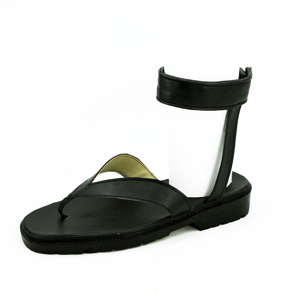 Tobirama Senju Madara Uchiha from Naruto Halloween Black Black Cosplay Shoes