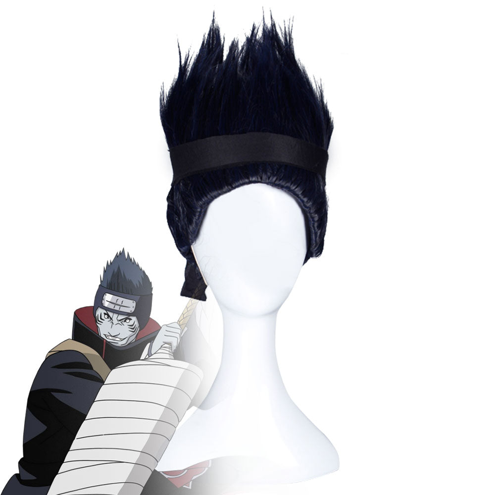 Kisame Hoshigaki from Naruto Halloween Black Blue Cosplay Wig