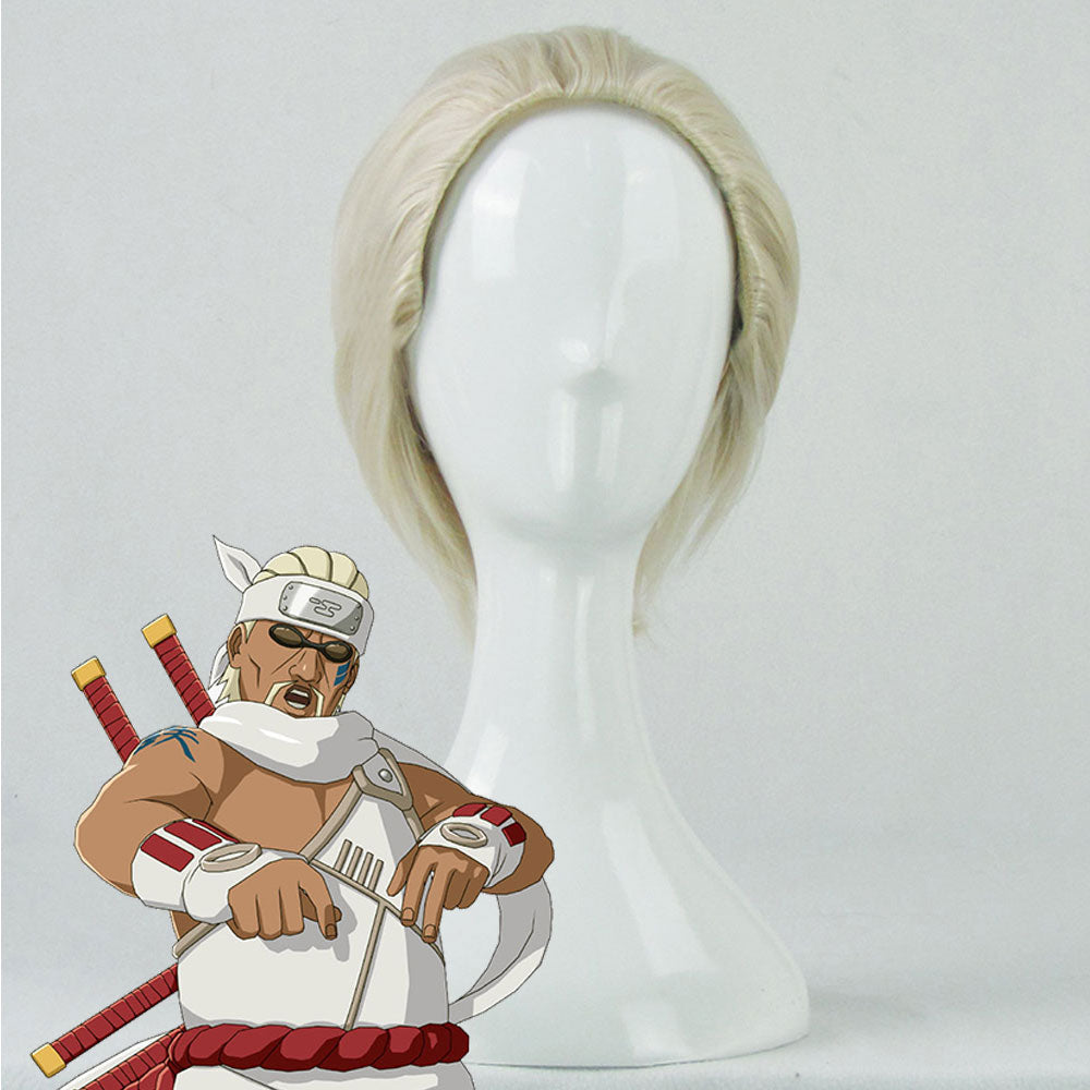 Killer B Killer Bee from Naruto Halloween Silver Cosplay Wig