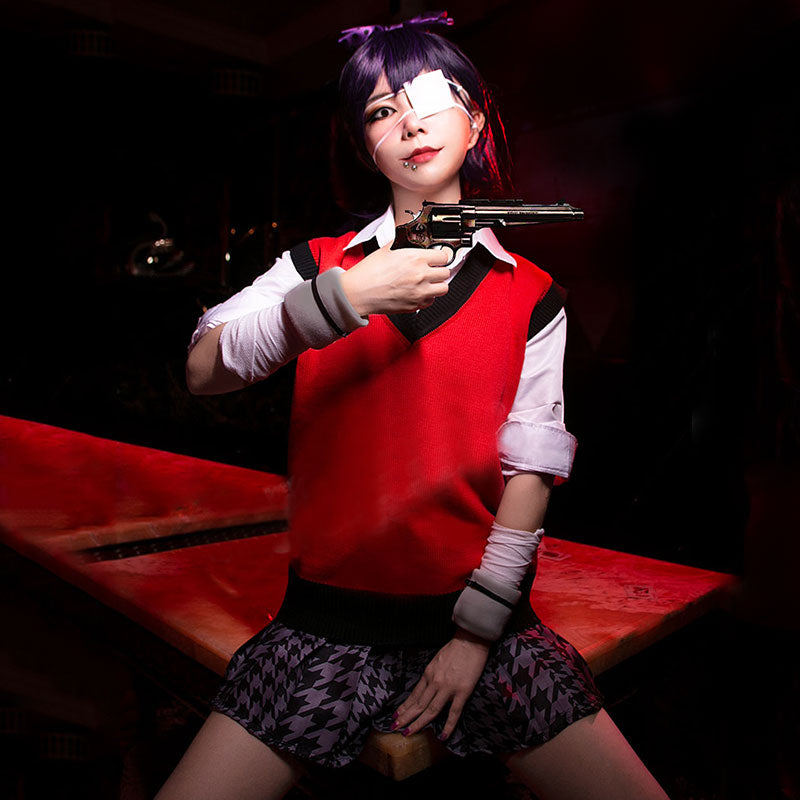 Kakegurui Compulsive Gambler Midari Ikishima Halloween Cosplay Costume