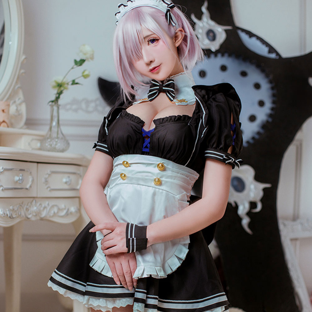 Fate Grand Order Mash Kyrielight 2020 Maid Cosplay Costume