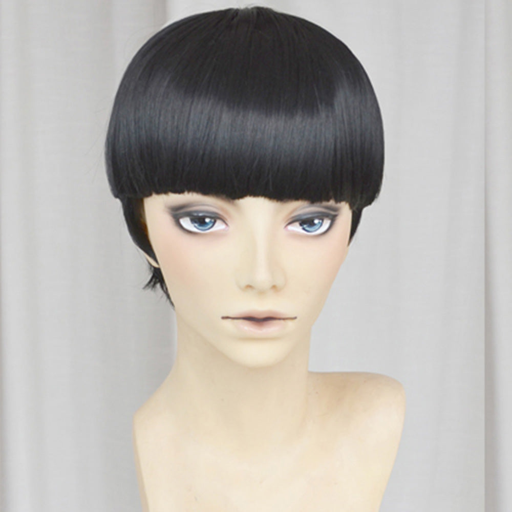 Rock Lee from Naruto Halloween Black Cosplay Wig