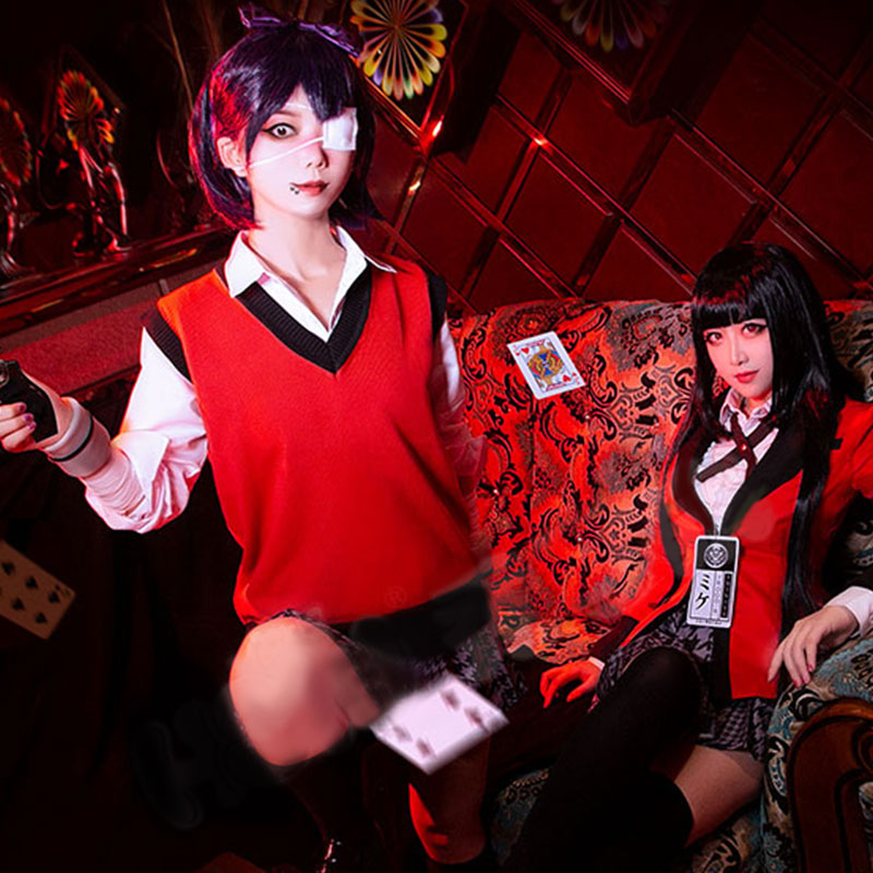 Kakegurui Compulsive Gambler Midari Ikishima Halloween Cosplay Costume