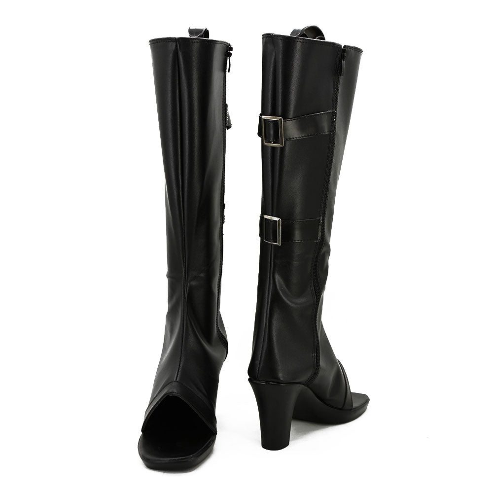 Sakura Haruno from Naruto Halloween Black Shoes Cosplay Boots - B Edition