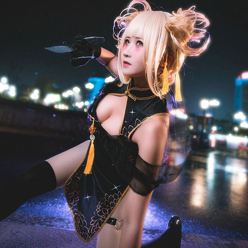 My Hero Academia Boku no Hero Akademia Himiko Toga Cheongsam Halloween Cosplay Costume