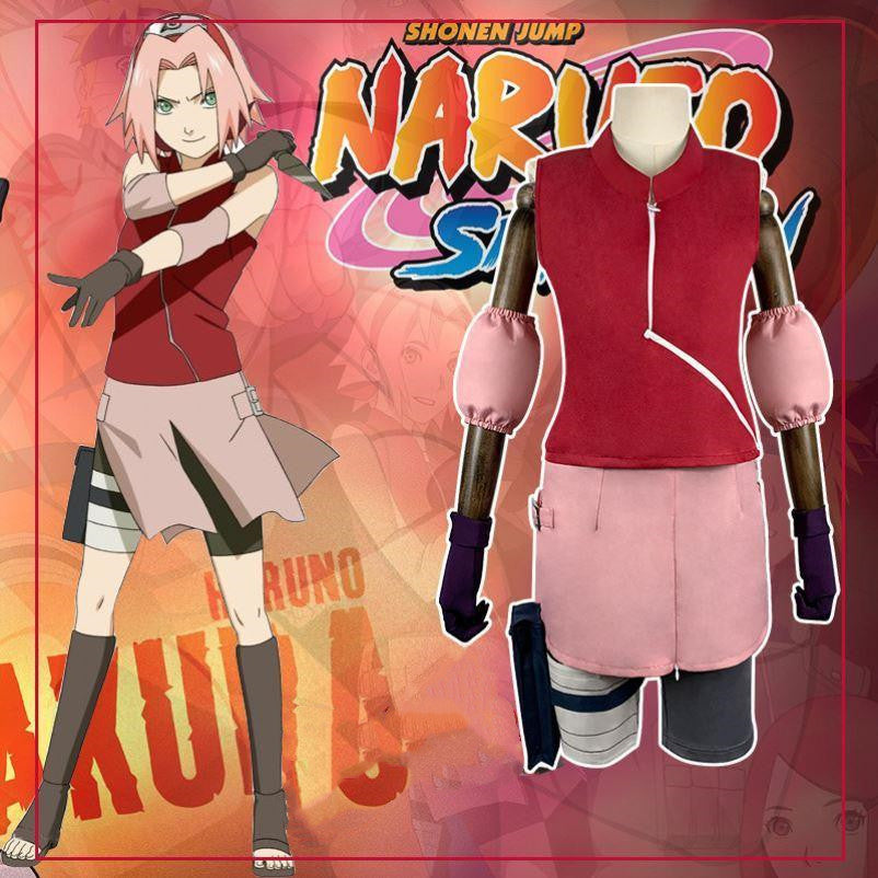 Sakura Haruno from Naruto Halloween Cosplay Costume