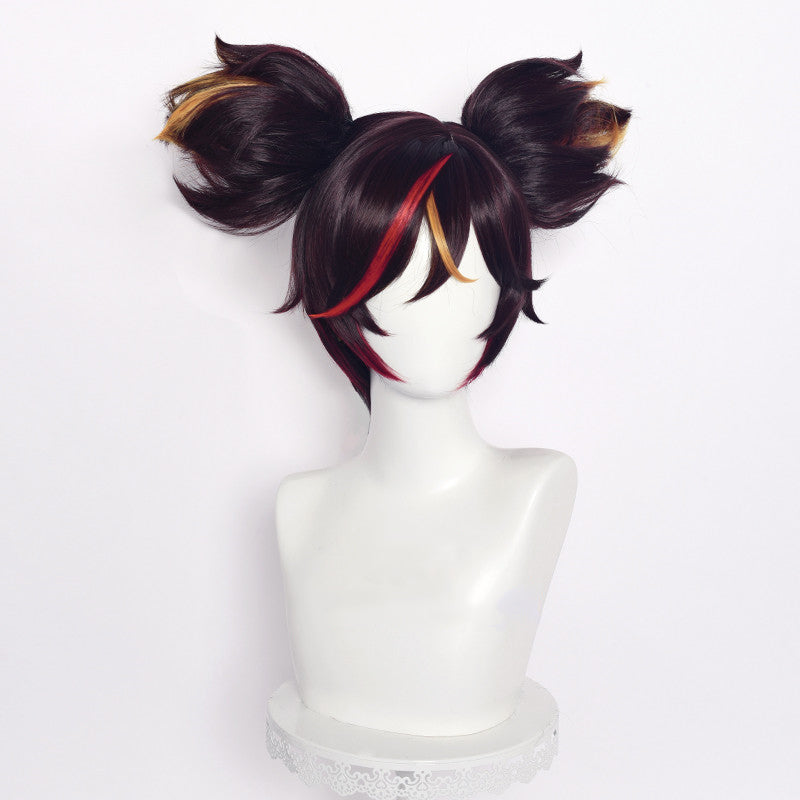 Genshin Impact Xinyan Black Brown Cosplay Wig