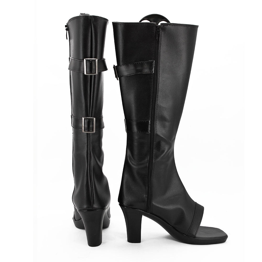Sakura Haruno from Naruto Halloween Black Shoes Cosplay Boots - B Edition