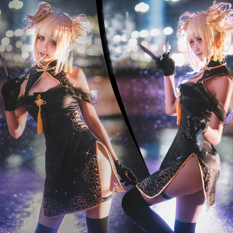 My Hero Academia Boku no Hero Akademia Himiko Toga Cheongsam Halloween Cosplay Costume