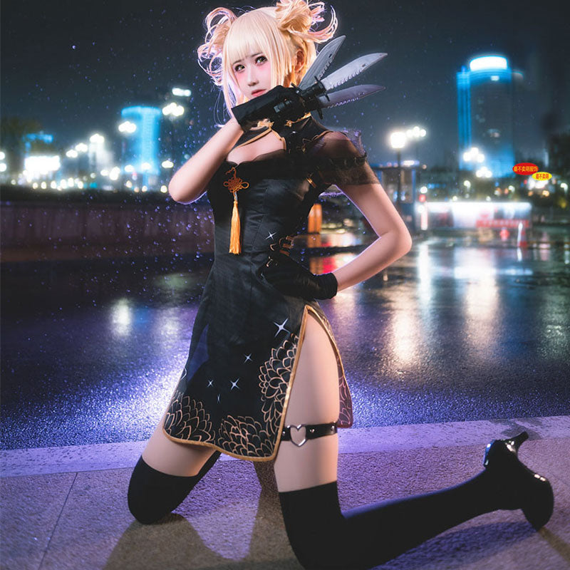 My Hero Academia Boku no Hero Akademia Himiko Toga Cheongsam Halloween Cosplay Costume