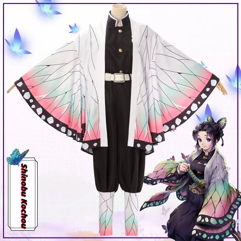 [in stock]Demon Slayer: Kimetsu No Yaiba Shinobu Kochou Cosplay Costume