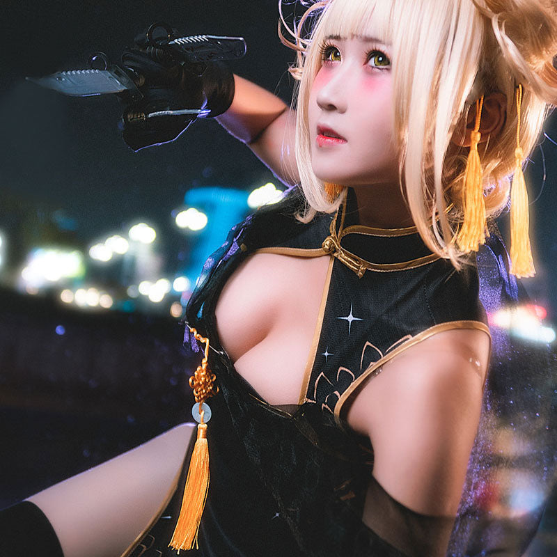 My Hero Academia Boku no Hero Akademia Himiko Toga Cheongsam Halloween Cosplay Costume