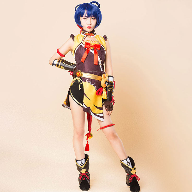 Genshin Impact Xiangling Halloween Cosplay Costume