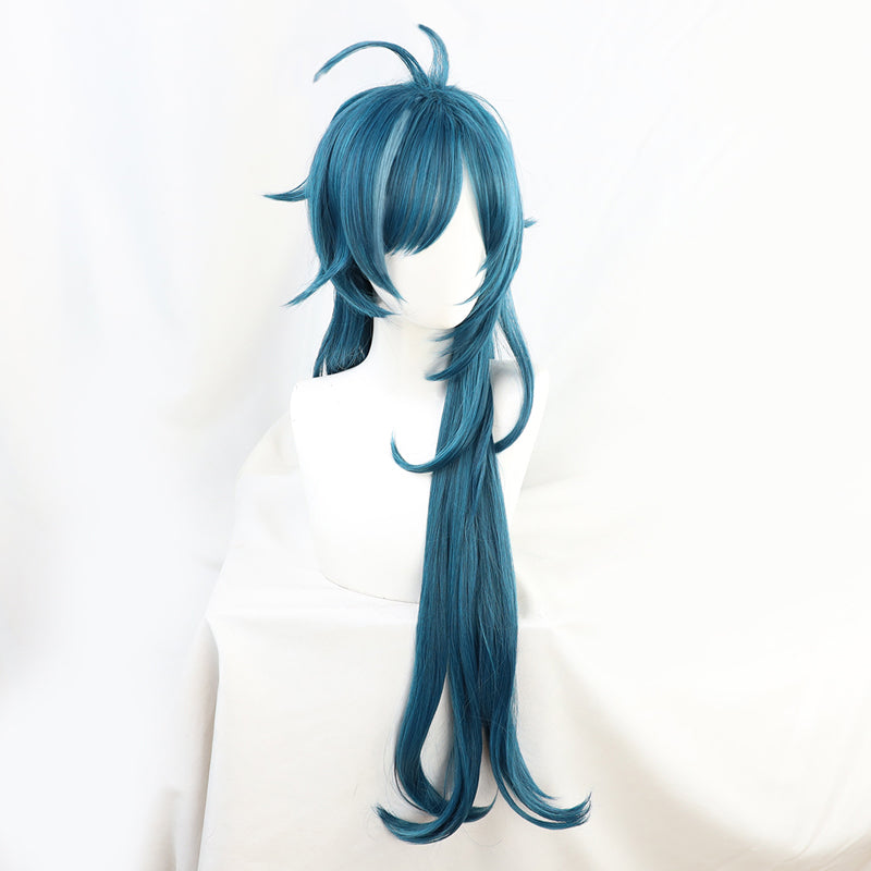 Kaeya from Genshin Impact Halloween Blue Cosplay Wig