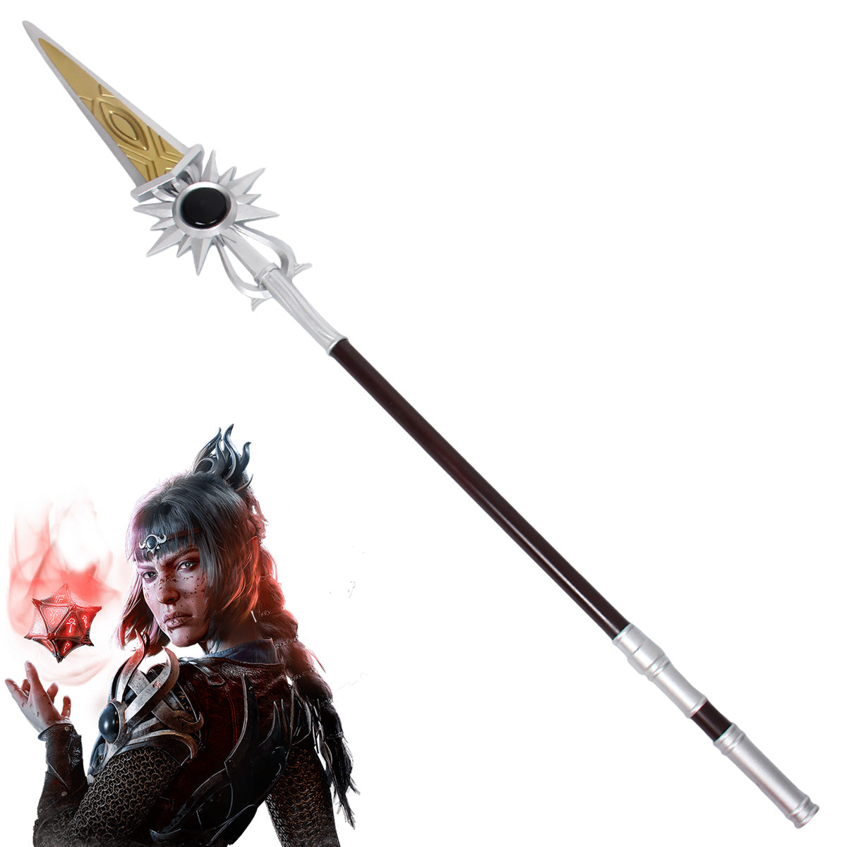 Baldur's Gate III Baldur s Gate 3 BG3 Shadowheart Spear of the Night Cosplay Weapon Prop