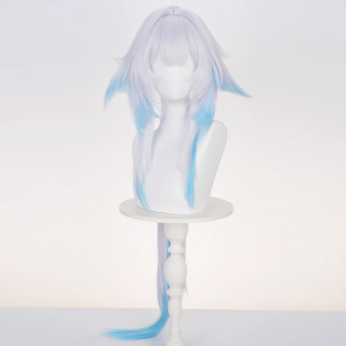 Honkai: Star Rail Cerydra Blue Cosplay Wig