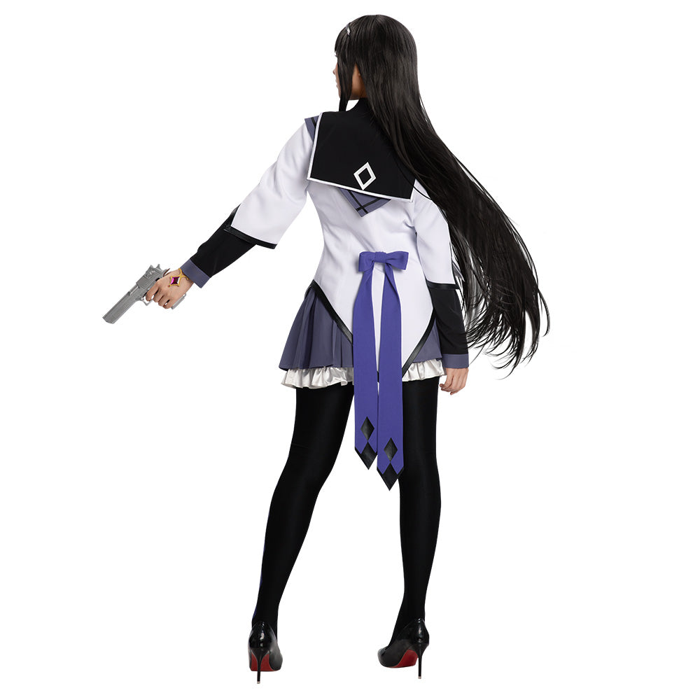 Puella Magi Madoka Magica Homura Akemi Cosplay Costume - Premium Edition