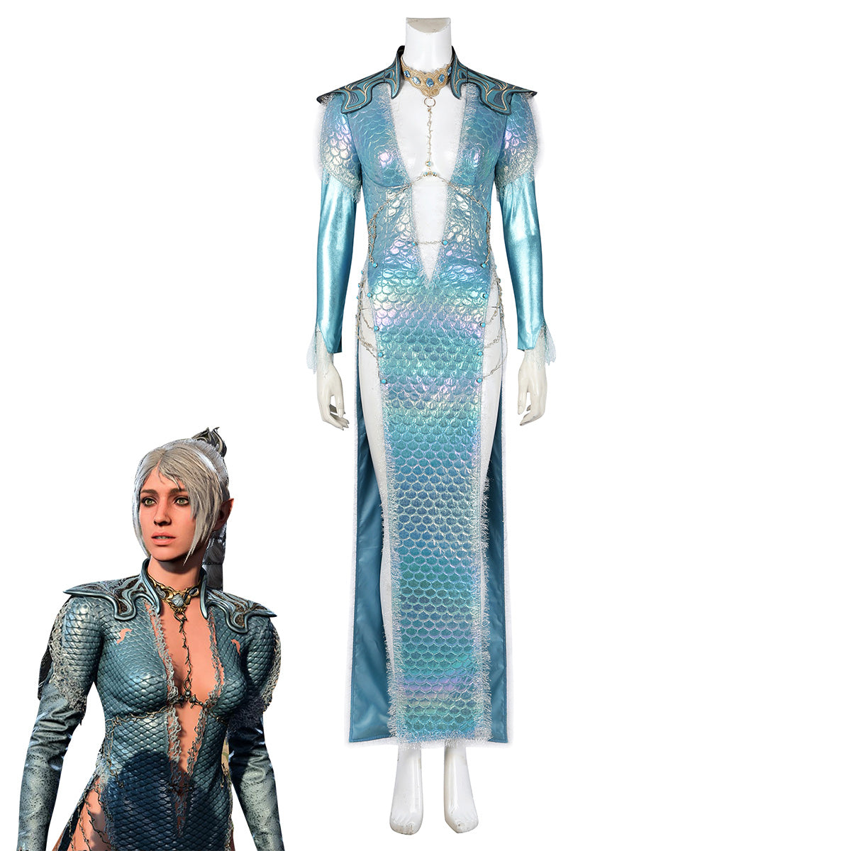 Baldur's Gate III Baldur s Gate 3 BG3 Shadowheart Wavemother's Robe Cosplay Costume