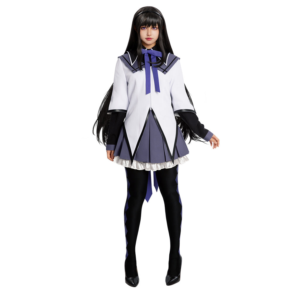 Puella Magi Madoka Magica Homura Akemi Cosplay Costume - Premium Edition