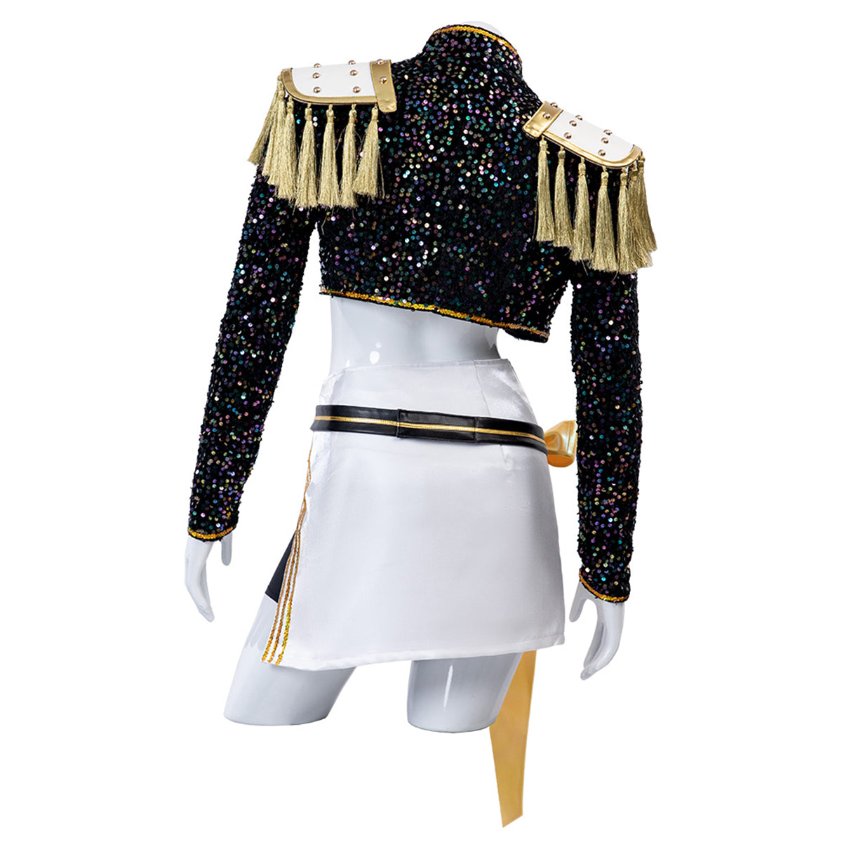 Kpop Demon Hunters Mira Golden Black Dance Outfit Cosplay Costume