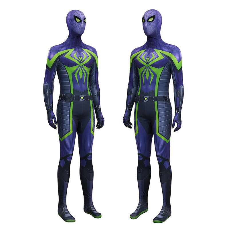 Spider-Man 2 Miles Morales Purple Reign Jumpsuit Cosplay Costumes