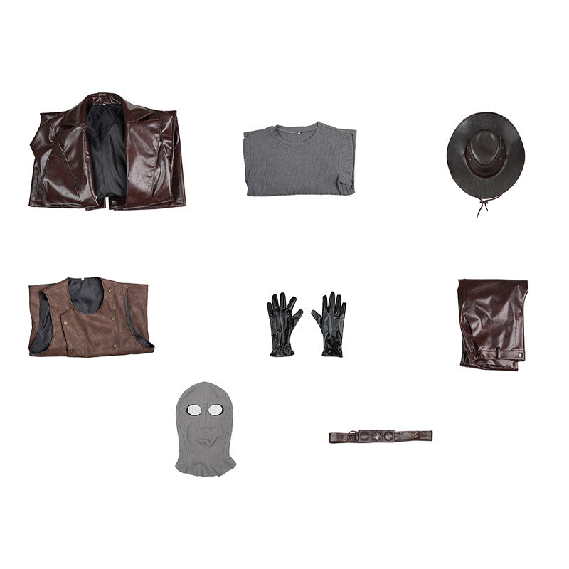 Spider-Man Noir Spiderman Peter Parker Cosplay Costume
