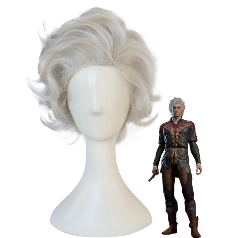 Game Baldur's Gate 3 Astarion Ancunin Cosplay Wigs