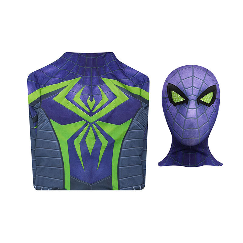 Spider-Man 2 Miles Morales Purple Reign Jumpsuit Cosplay Costumes